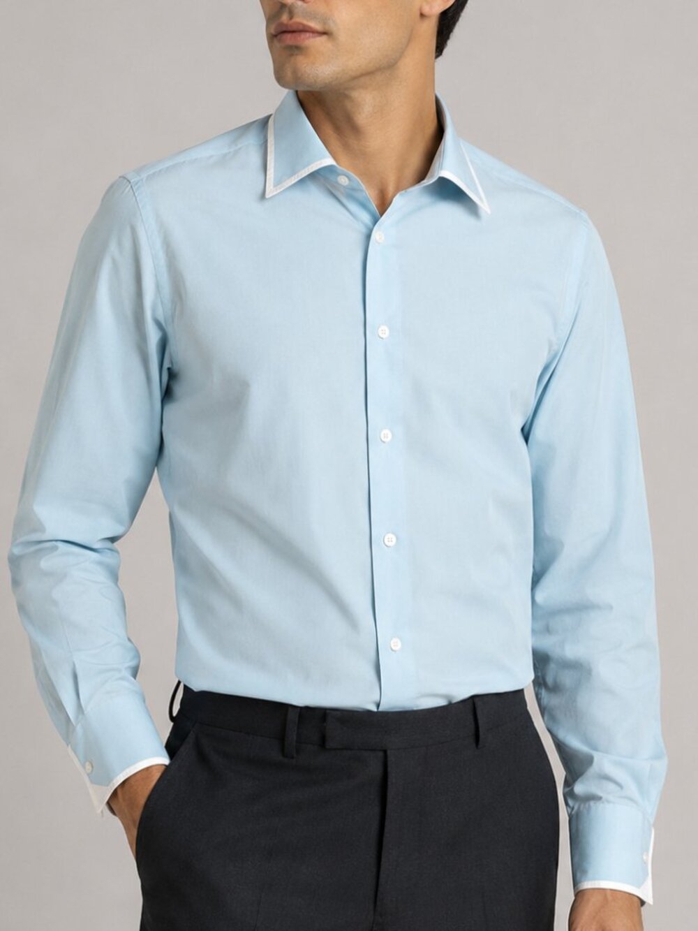 Brioni | Roma Vintage Aqua Green Dress Shirt